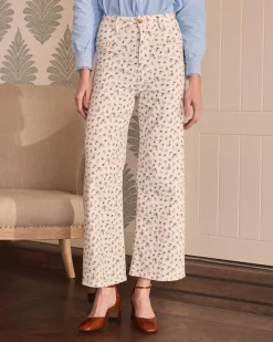 Pantalon-Polin et moi Ada Flower Jeans Cru