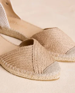 Espadrilles-Polin et moi Allegra Ribbon Espadrille BEIGE