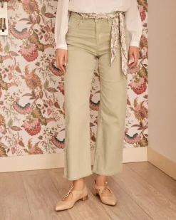 Pantalon-Polin et moi Ameline Flare Pantalon en denim Eucalyptus