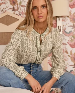 Maternité|Chemisiers Et Chemises-Polin et moi Angie imprimer Blouse Cru