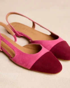 Danseurs-Polin et moi Ballerines Elbia Escarpins à l’arrière Framboise