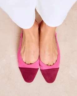 Danseurs-Polin et moi Ballerines Elbia Escarpins à l’arrière Framboise