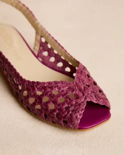 Danseurs|Tressé-Polin et moi Ballerines Félicité tressée bougainvillée