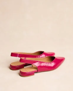 Danseurs-Polin et moi Ballerines Olethea Escarpins à l’arrière Framboise