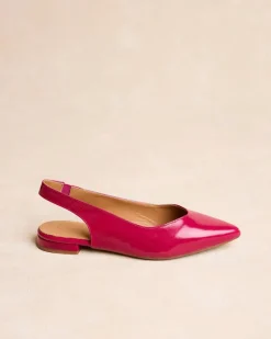 Danseurs-Polin et moi Ballerines Olethea Escarpins à l’arrière Framboise
