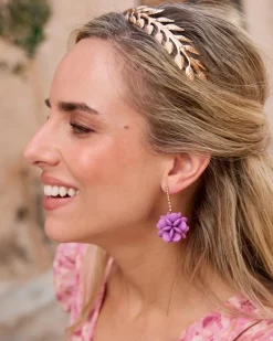 Accessoires Pour Cheveux-Polin et moi Bandeau feuille Daria Or