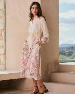 Maternité|Robes Et Combinaisons-Polin et moi Basilia Robe chemise Cru