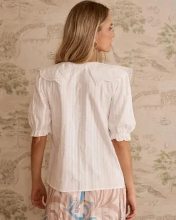 Maternité|Chemisiers Et Chemises-Polin et moi Blouse à col Simona blanc