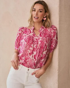 Maternité|Chemisiers Et Chemises-Polin et moi Blouse imprimée Elisabeth Rose