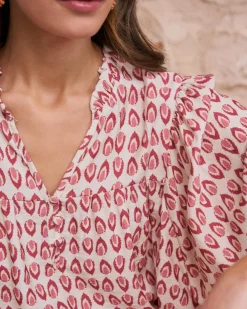Chemisiers Et Chemises-Polin et moi Blouse imprimée Sophie MAQUILLAGE