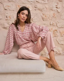 Chemisiers Et Chemises-Polin et moi Blouse imprimée Sophie MAQUILLAGE