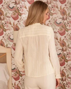 Maternité|Chemisiers Et Chemises-Polin et moi Blouse rayée en lurex Sabriel Cru