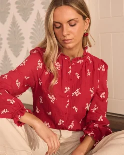 Maternité|Chemisiers Et Chemises-Polin et moi Blouse Tania cerise