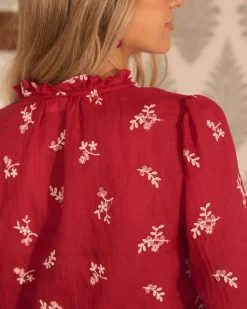 Maternité|Chemisiers Et Chemises-Polin et moi Blouse Tania cerise