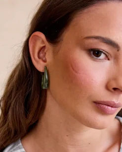 Joaillerie-Polin et moi Boucle d’oreille Cannes Green Drop Vertémeraude
