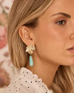 Joaillerie-Polin et moi Boucle d’oreille fleur Piena Céleste