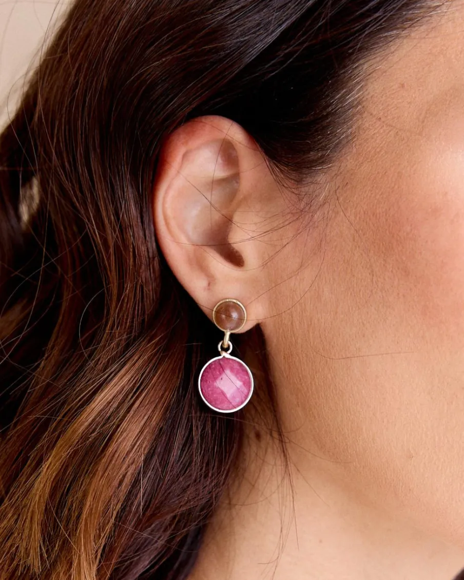 Joaillerie-Polin et moi Boucle d’oreille Lourmarin Goutte Cerise