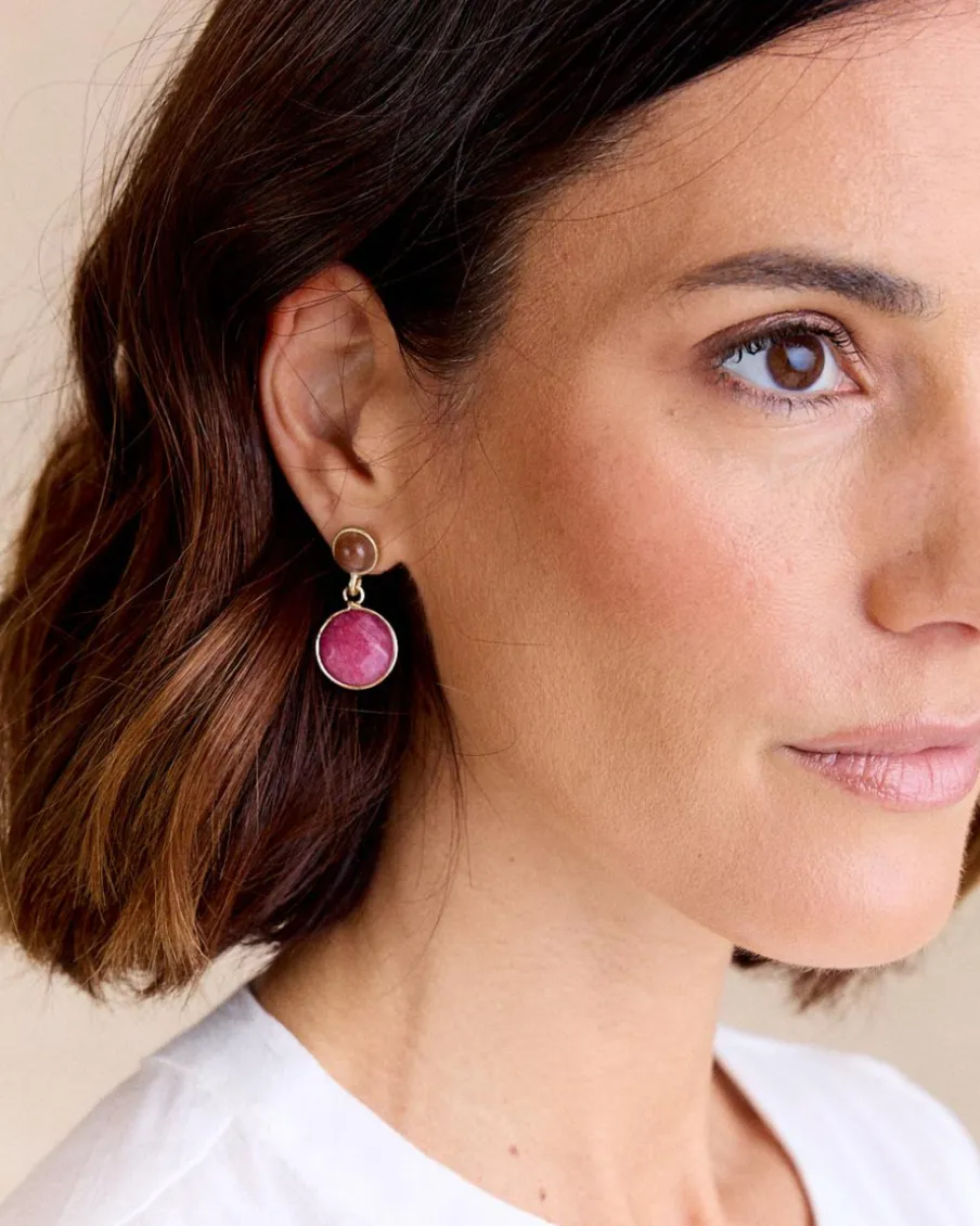 Joaillerie-Polin et moi Boucle d’oreille Lourmarin Goutte Cerise