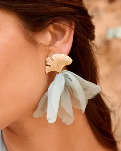 Joaillerie-Polin et moi Boucles d’oreilles Aura Leaf Eucalyptus