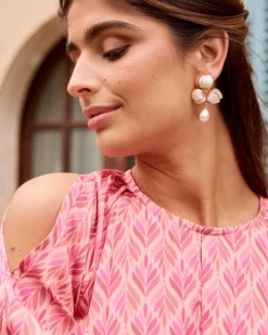 Joaillerie-Polin et moi Boucles d’oreilles Bleu Perle BLANC