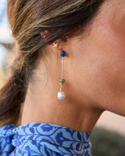 Joaillerie-Polin et moi Boucles d’oreilles Camélia Pierre HUILE