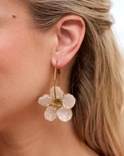 Joaillerie-Polin et moi Boucles d’eilles créoles avec fleur Or