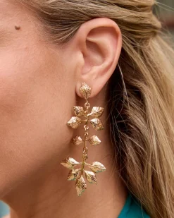 Joaillerie-Polin et moi Boucles d’eilles feuille d’ Or