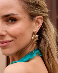 Joaillerie-Polin et moi Boucles d’eilles feuille d’ Or