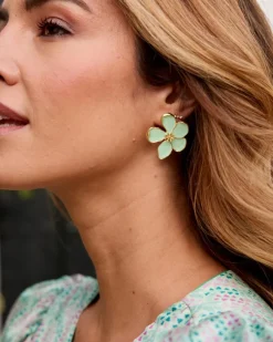 Joaillerie-Polin et moi Boucles d’oreilles fleur de Menthe
