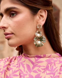 Joaillerie-Polin et moi Boucles d’eilles fleur Lisan Or