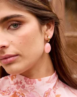 Joaillerie-Polin et moi Boucles d’oreilles longues corail