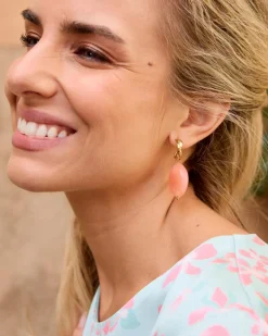 Joaillerie-Polin et moi Boucles d’oreilles longues corail