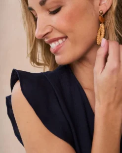 Joaillerie-Polin et moi Boucles d’oreilles rondes Voine BEIGE