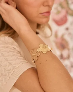 Joaillerie-Polin et moi Bracelet fleur d’améthyste beige