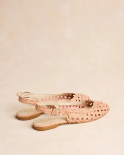 Tressé|Sandales-Polin et moi Bride arrière Minia Tressées Sable