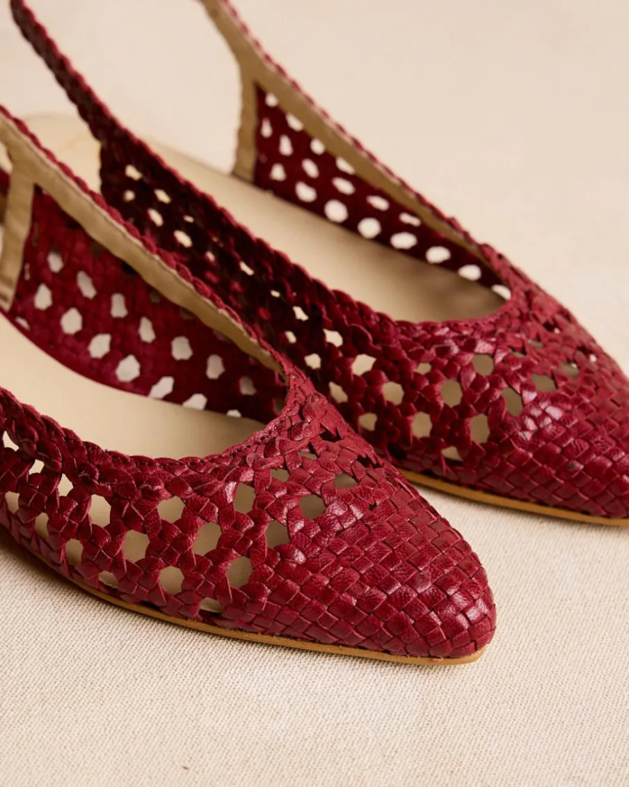 Tressé|Danseurs-Polin et moi Bride arrière tressée Cerise