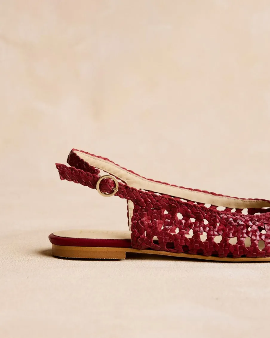 Tressé|Danseurs-Polin et moi Bride arrière tressée Cerise