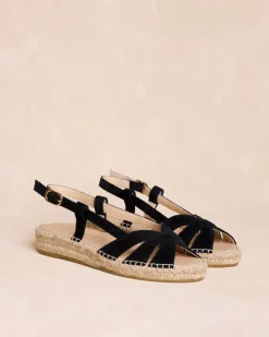 Espadrilles-Polin et moi Brienne Sandale Espadrille noir