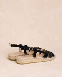 Espadrilles-Polin et moi Brienne Sandale Espadrille noir