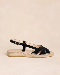 Espadrilles-Polin et moi Brienne Sandale Espadrille noir