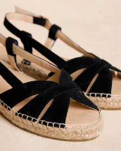 Espadrilles-Polin et moi Brienne Sandale Espadrille noir