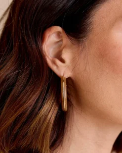 Joaillerie-Polin et moi Carey Albi Boucle d’oreille créole Marron