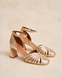 Talons Hauts-Polin et moi Chaussure à talon Platonia Or