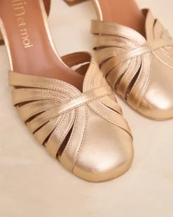 Talons Hauts-Polin et moi Chaussure à talon Platonia Or