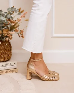 Talons Hauts-Polin et moi Chaussure à talon Platonia Or