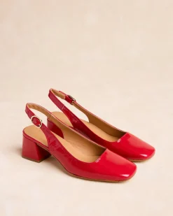 Talons Hauts-Polin et moi Chaussure Lulu Slingback Rouge