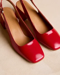 Talons Hauts-Polin et moi Chaussure Lulu Slingback Rouge
