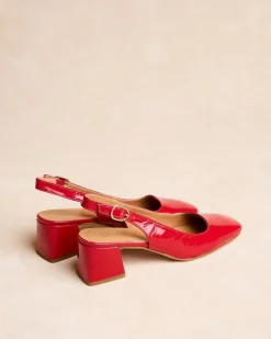 Talons Hauts-Polin et moi Chaussure Lulu Slingback Rouge