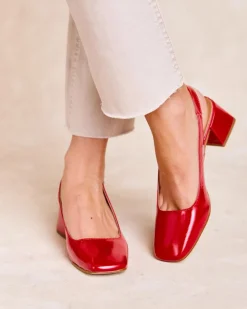 Talons Hauts-Polin et moi Chaussure Lulu Slingback Rouge