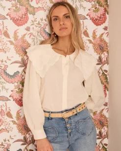 Maternité|Chemisiers Et Chemises-Polin et moi Chemise à col Iris Cru